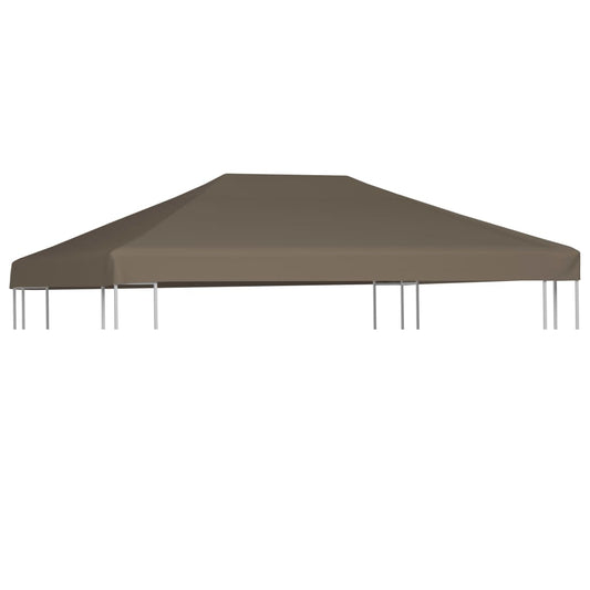 Acoperiș pentru pavilion, 3 x 3 m, gri taupe, 310 g/m²