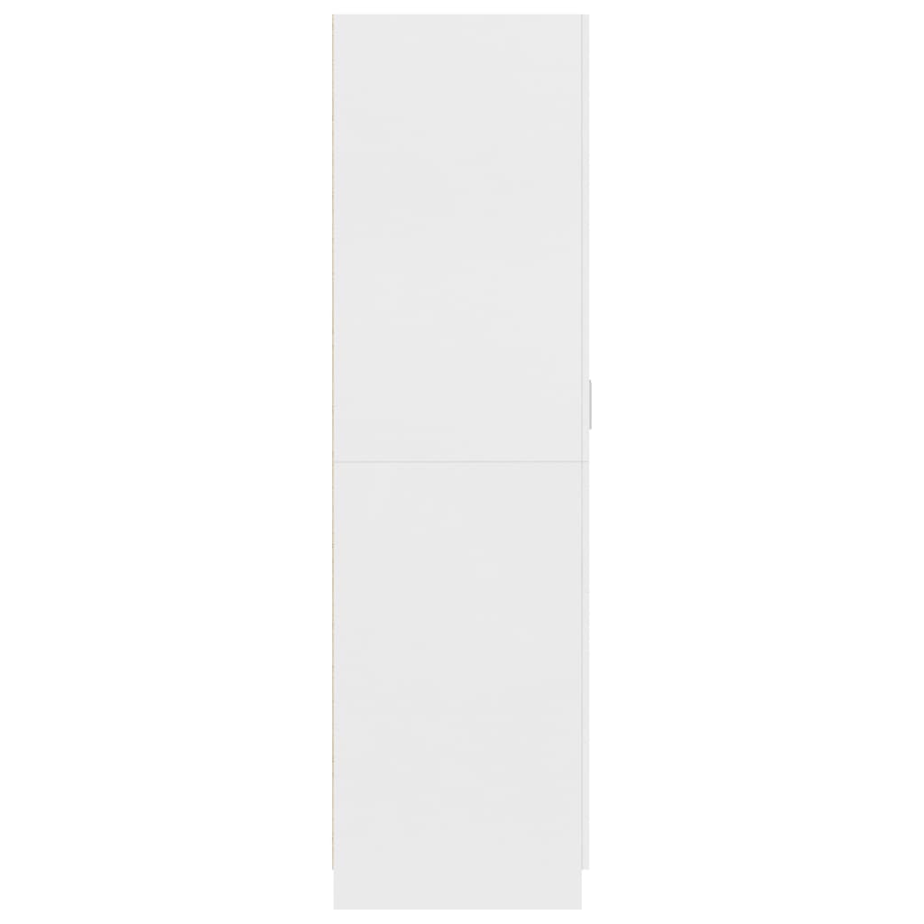 Șifonier, alb, 80x52x180 cm, lemn prelucrat