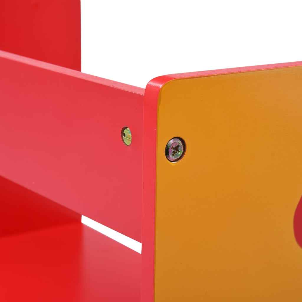 Set masă și scaune copii, 3 piese, mașină de pompieri, lemn