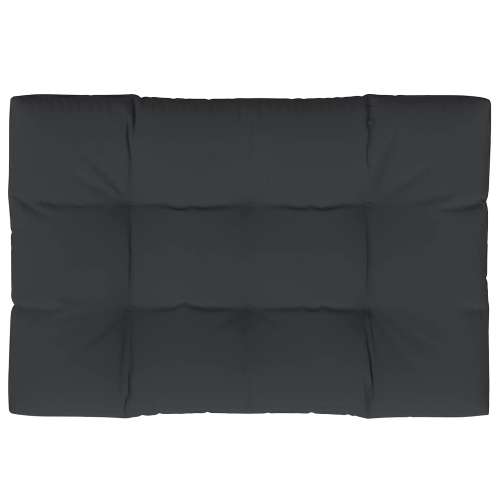 Pernă pentru paleți, negru, 120x80x12 cm, textil