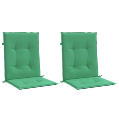 Perne cu spătar mic, 2 buc. verde 100x50x3 cm textil oxford