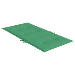 Perne cu spătar mic, 2 buc. verde 100x50x3 cm textil oxford