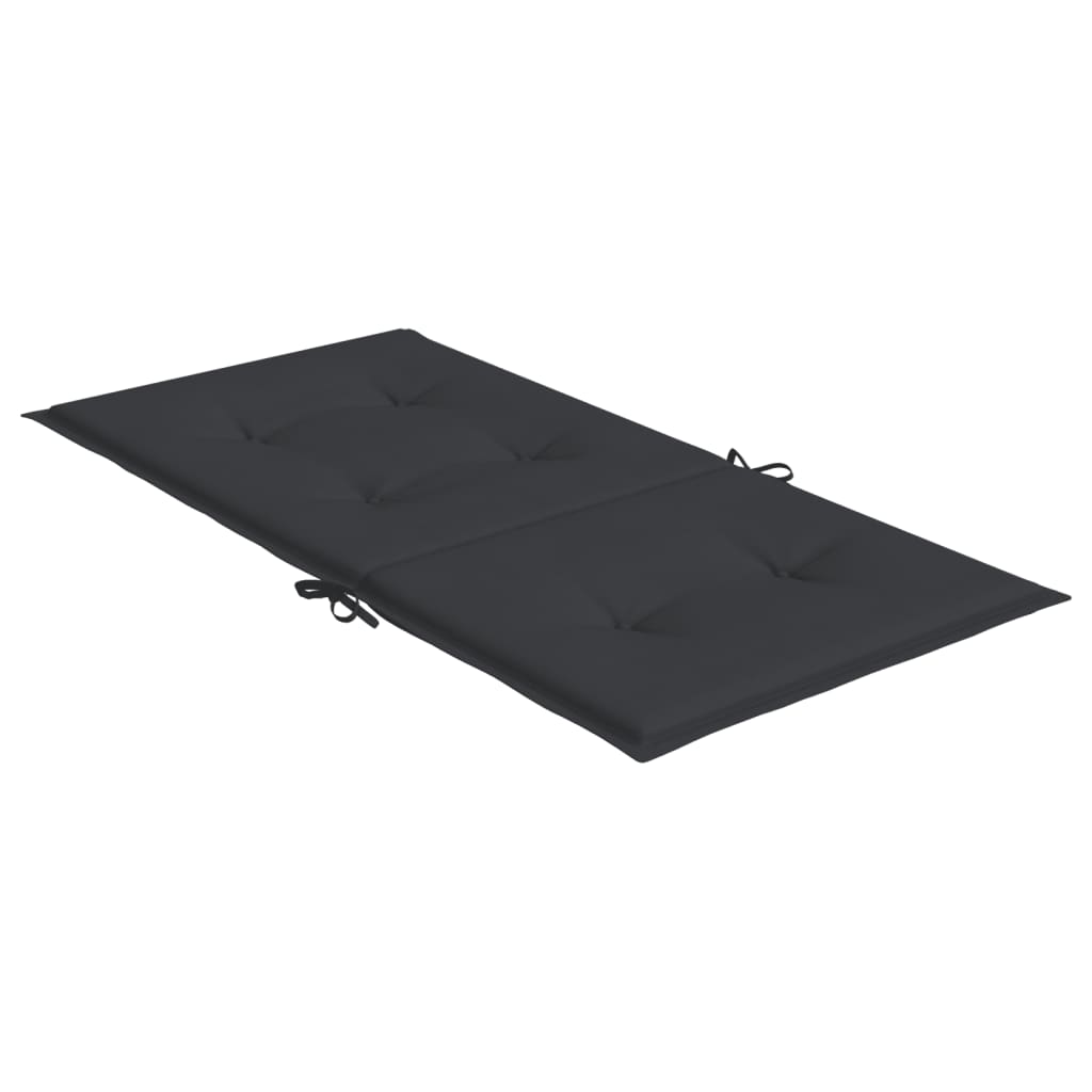 Perne cu spătar mic, 2 buc. negru 100x50x3 cm textil oxford