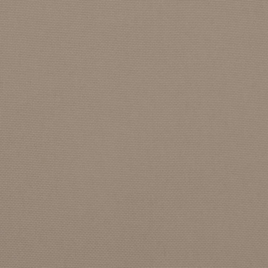 Perne cu spătar mic, 2 buc. gri taupe 100x50x3 cm textil oxford