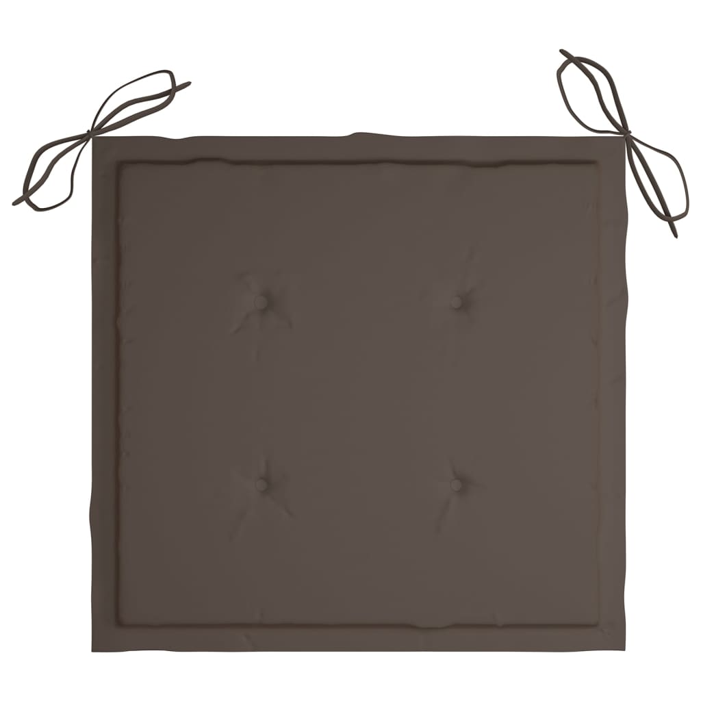 Perne scaune grădină 4 buc. gri taupe 40x40x3cm țesătură Oxford