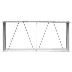 Șopron depozitare lemne antracit 330x84x152 cm oțel galvanizat