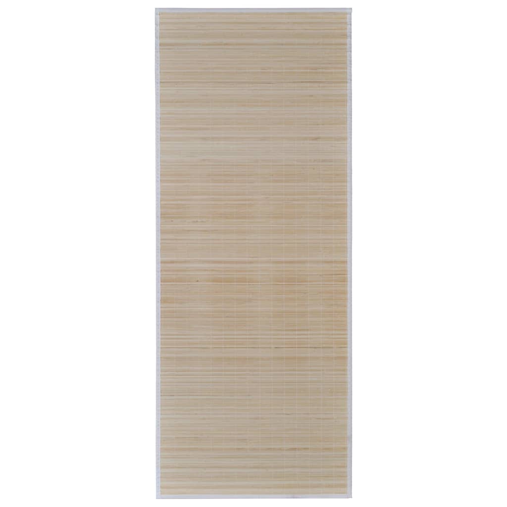 Covoare de bambus natural, 4 buc., 120x180 cm, dreptunghiulare