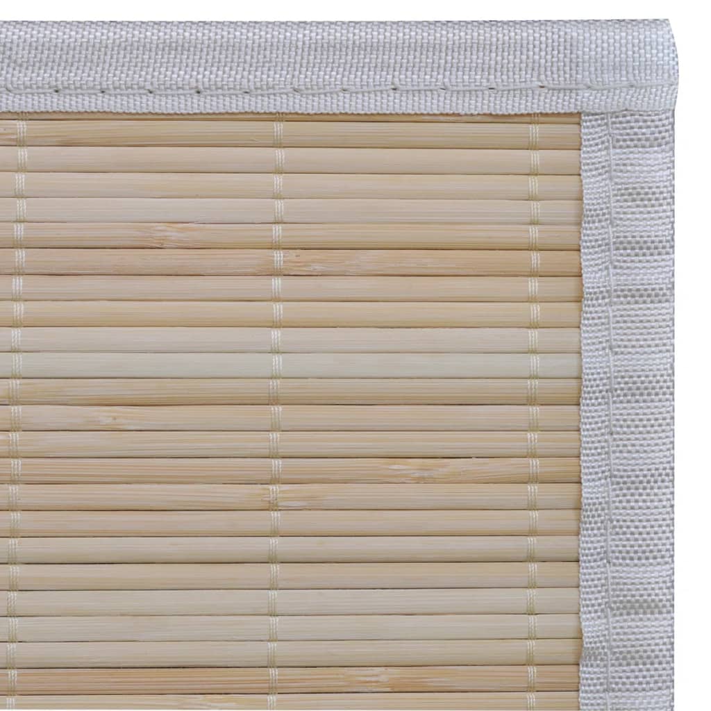 Covoare de bambus natural, 4 buc., 120x180 cm, dreptunghiulare