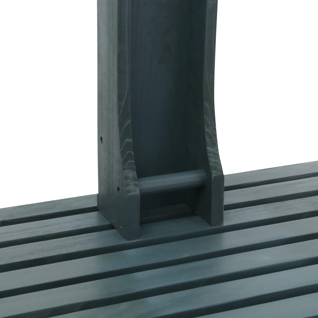 Duș de grădină, antracit, lemn