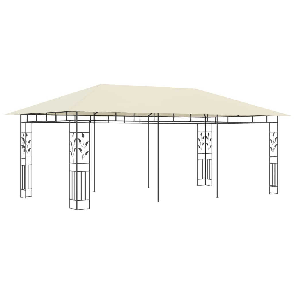 Pavilion cu plasă anti-țânțari, crem, 6 x 3 x 2,73 m