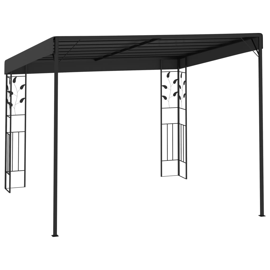 Pavilion de perete, antracit, 3 x 3 x 2,5 m