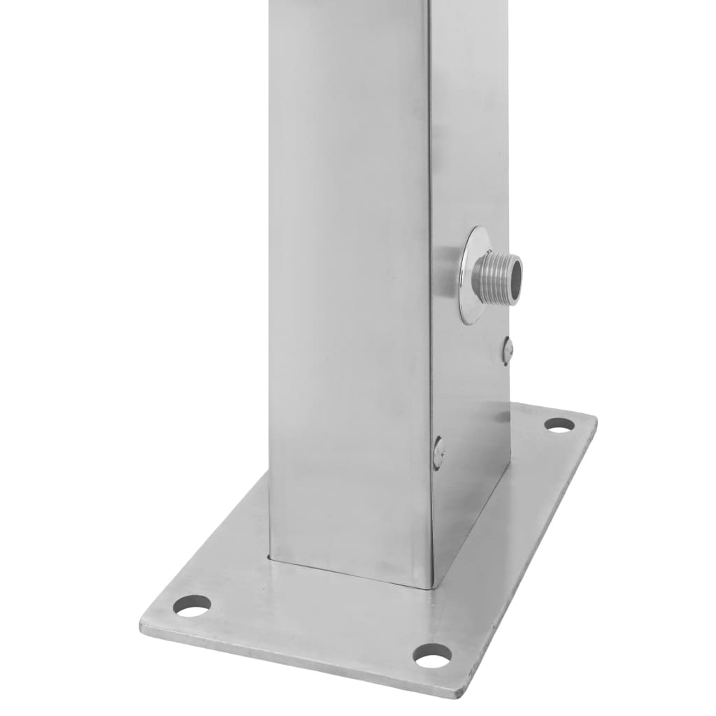 Duș de grădină, oțel inoxidabil, drept