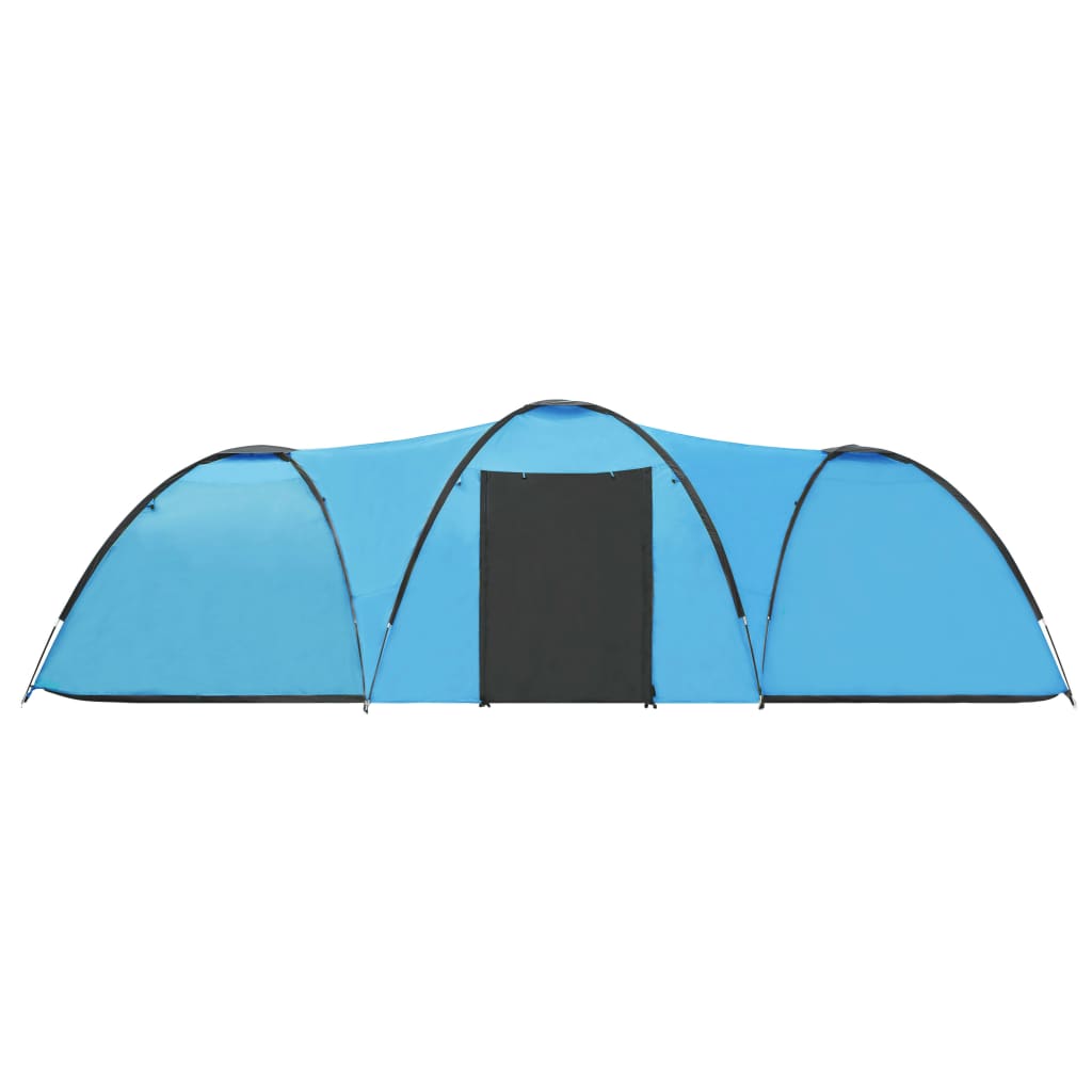 Cort camping tip iglu, 8 persoane, albastru, 650x240x190 cm