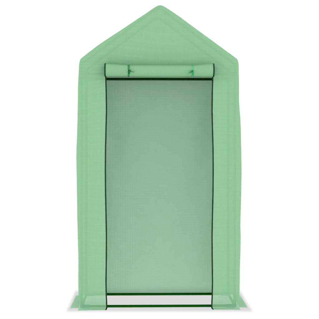 Seră cu cadru din oțel, 0,5 m², 1 x 0,5 x 1,9 cm