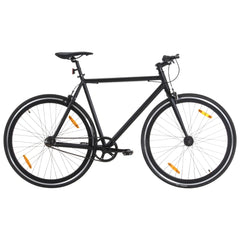 Bicicletă cu angrenaj fix, negru, 700c, 51 cm