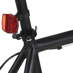 Bicicletă cu angrenaj fix, negru, 700c, 51 cm