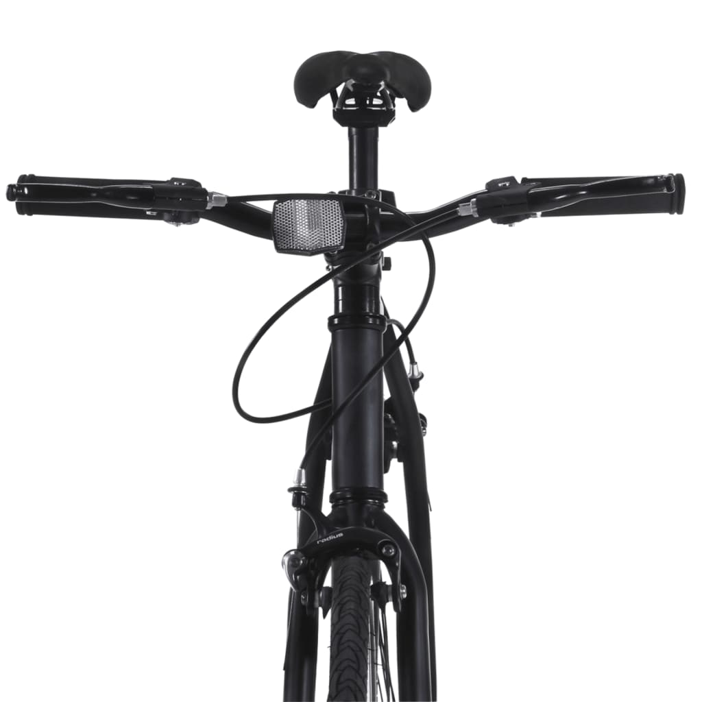 Bicicletă cu angrenaj fix, negru, 700c, 51 cm