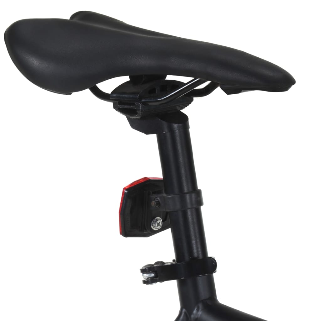 Bicicletă cu angrenaj fix, negru, 700c, 55 cm