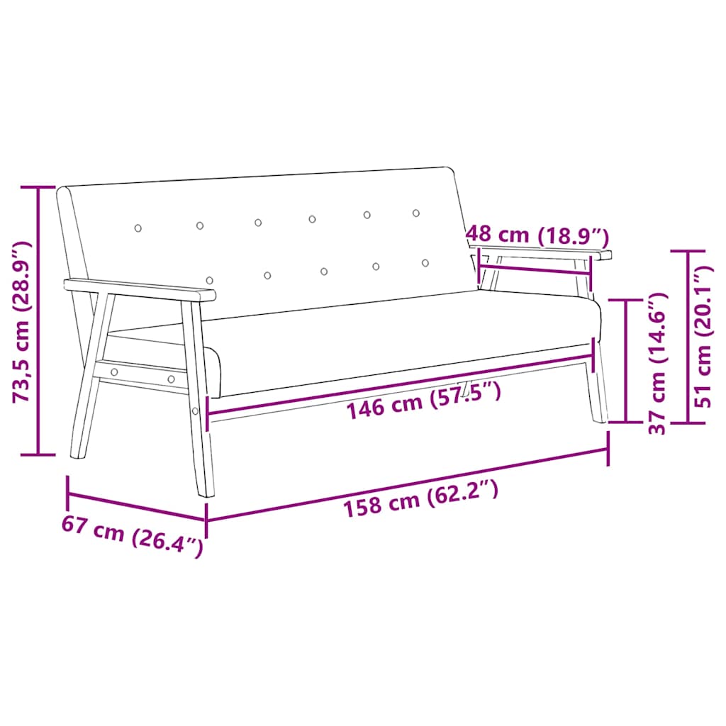 Set canapea, 3 piese., negru, piele artificială
