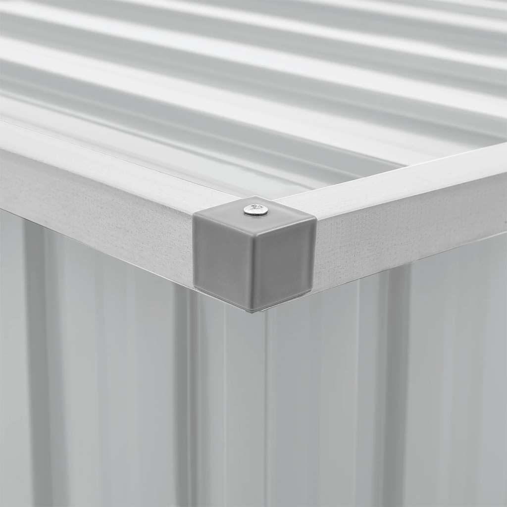 Ladă de depozitare pentru grădină, gri, 129x67x65 cm