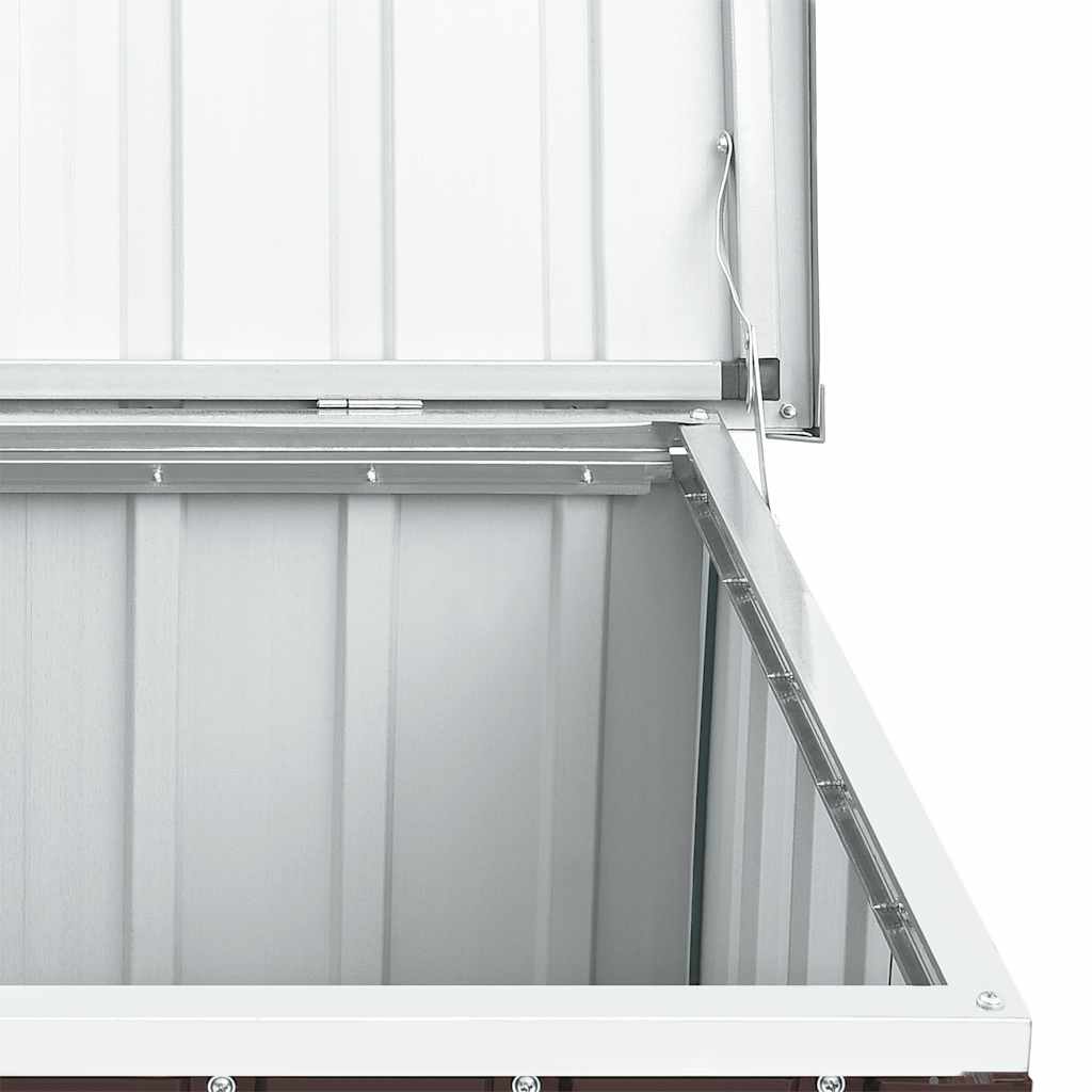 Ladă de grădină, maro, 129x67x65 cm