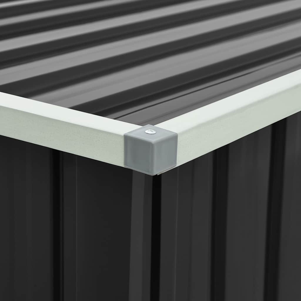 Ladă de depozitare pentru grădină, antracit, 171 x 99 x 93 cm