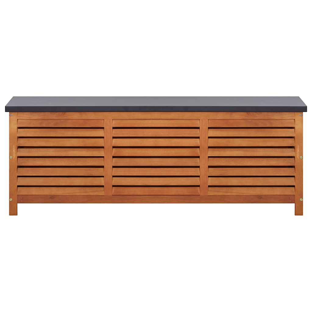 Ladă depozitare grădină, 150x50x55 cm, lemn masiv de eucalipt