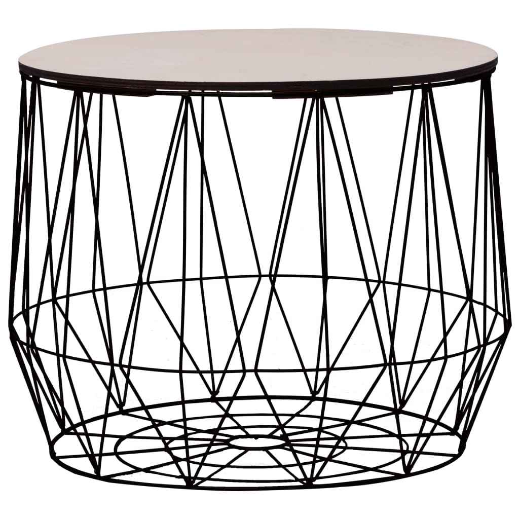 Măsuțe de cafea, 2 buc., negru