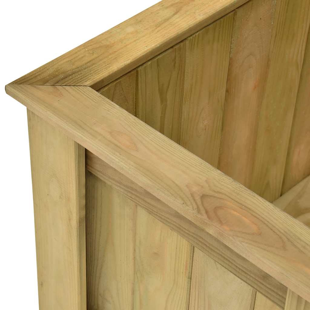 Jardinieră înaltă, 196 x 50 x 50 cm, lemn de pin tratat