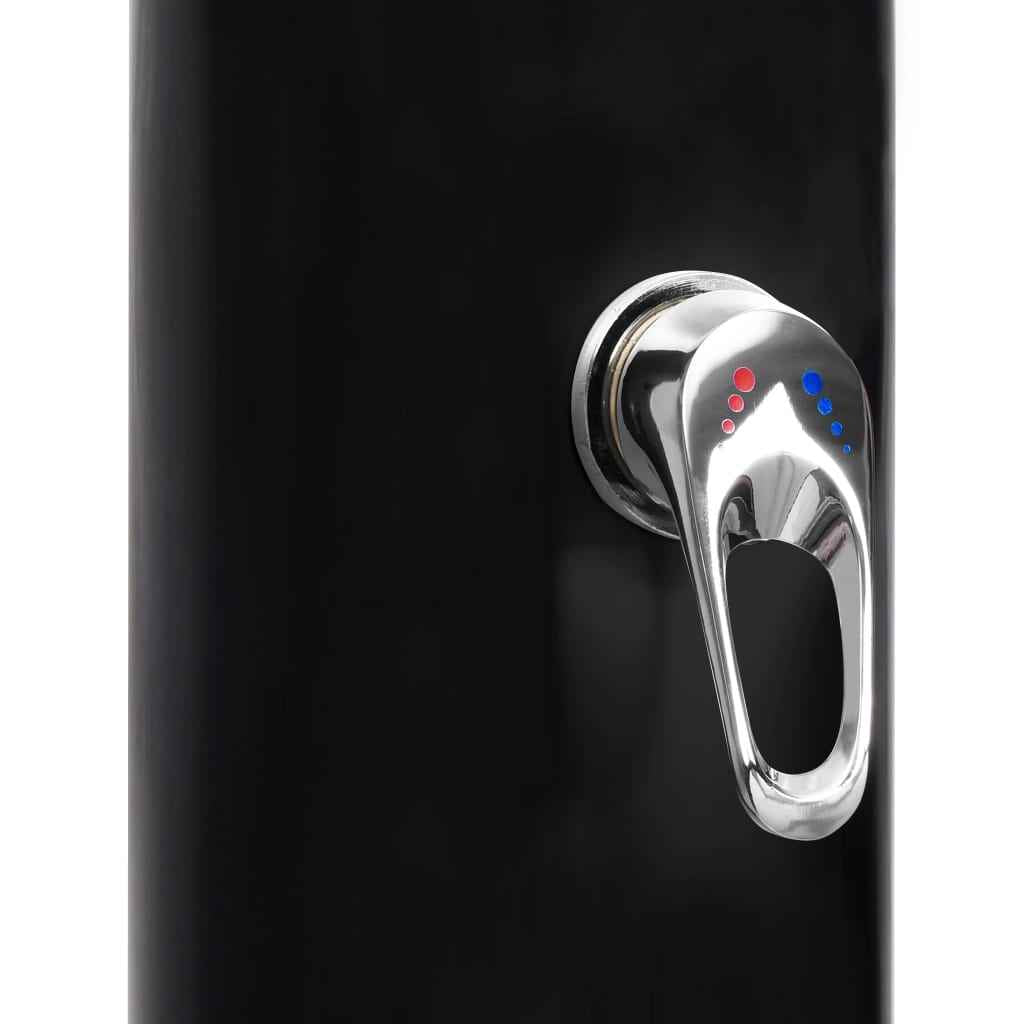 Duș solar de exterior cu cap de duș și robinet, 40 L