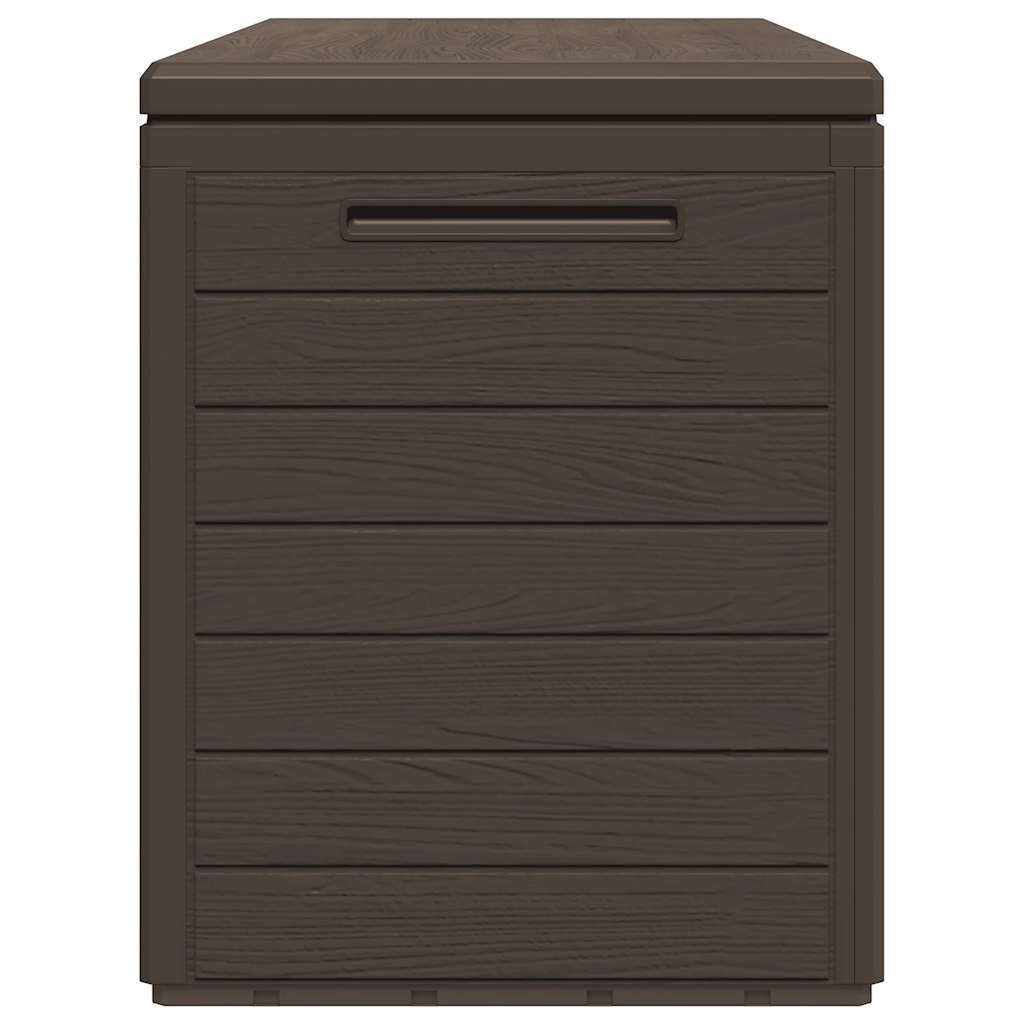 Ladă de depozitare pentru grădină, maro, 116 x 44 x 55 cm