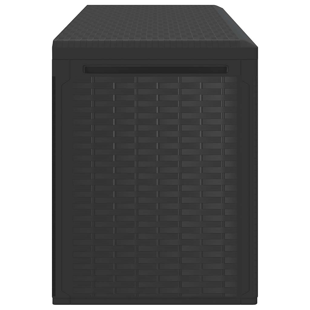 Ladă de depozitare pentru grădină, antracit, 114 x 47 x 60 cm