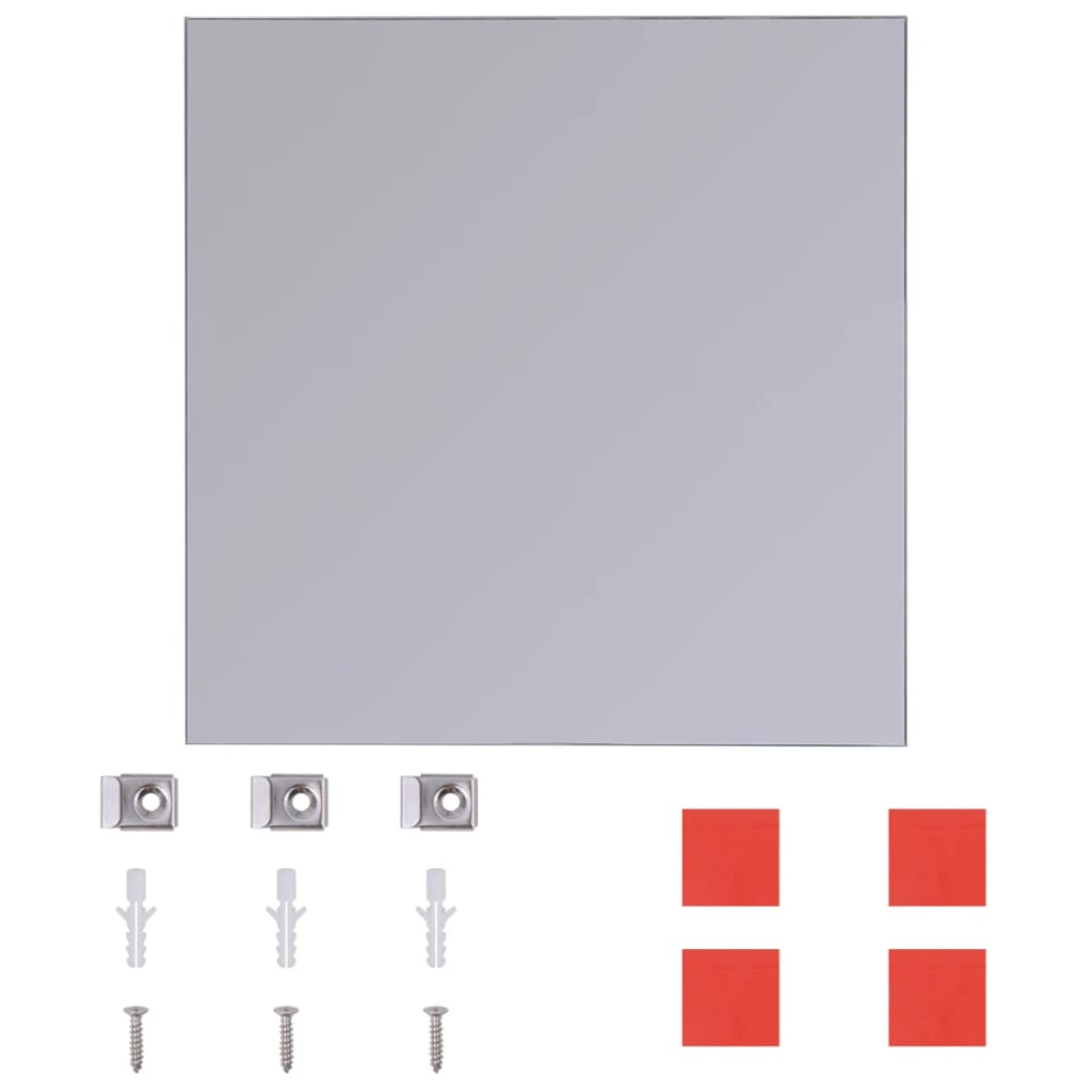 Plăci de oglindă fără ramă, 16 buc., 20,5 cm, sticlă