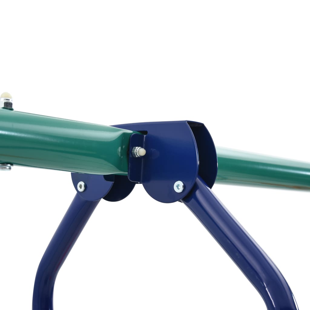 Set de leagăne cu inele de gimnastică și 4 locuri, oțel