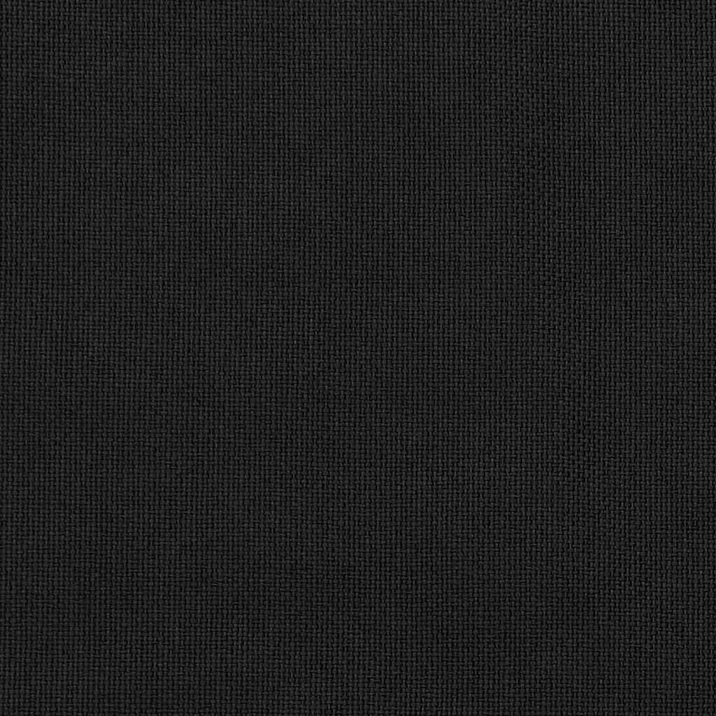 Draperii opace, aspect de in, negru, 290 x 245 cm, cu cârlige