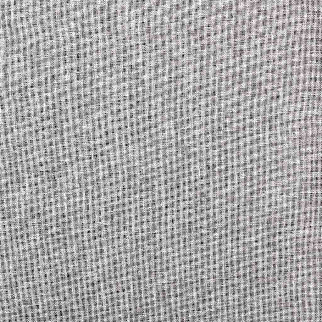 Draperie opacă, aspect de in, gri, 290 x 245 cm, cu cârlige