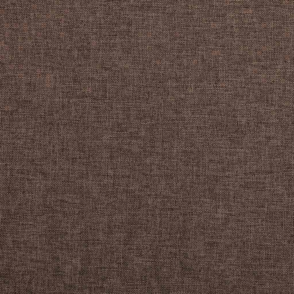 Draperie opacă, aspect de in, gri taupe, 290x245 cm, cu cârlige