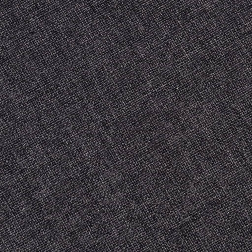 Scaune de sufragerie, 6 buc., gri închis, material textil