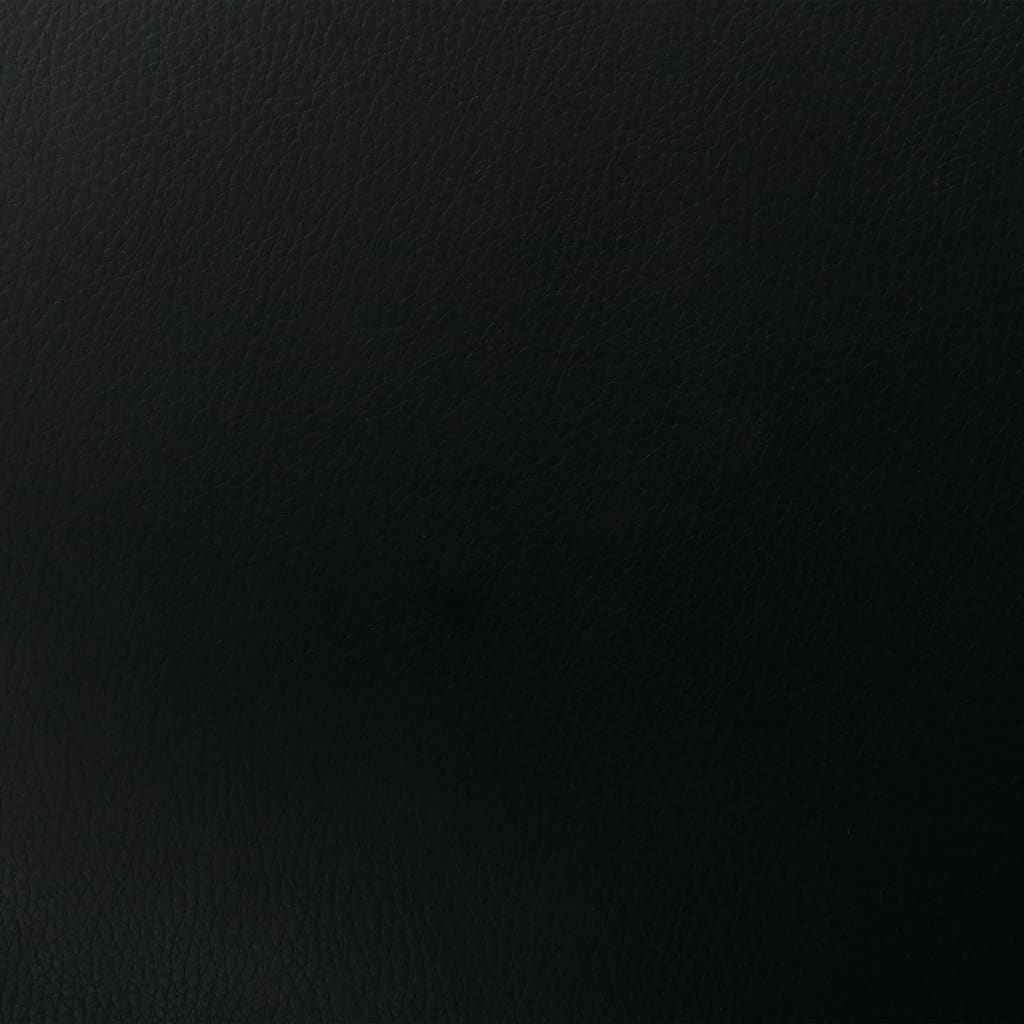 Scaune de bucătărie pivotante, 2 buc. negru, piele ecologică