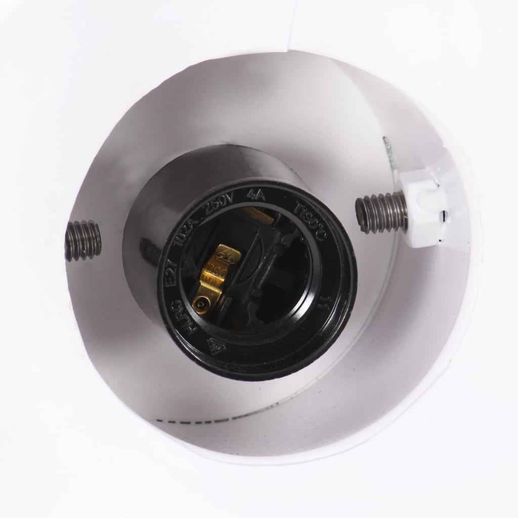 Lampă suspendată industrială, 25 W, alb, 19 cm, E27, rotund