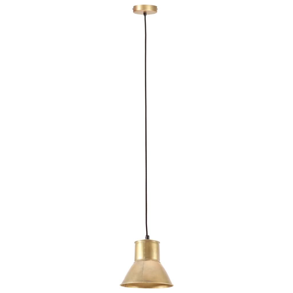 Lampă suspendată, 25 W, culoare alamă, rotund, 17 cm, E27