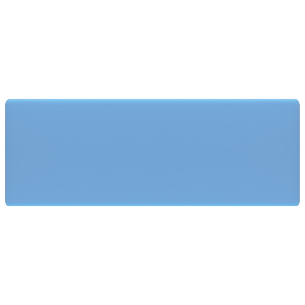 Chiuvetă lux preaplin, bleu mat, 41x41 cm, ceramică, pătrat