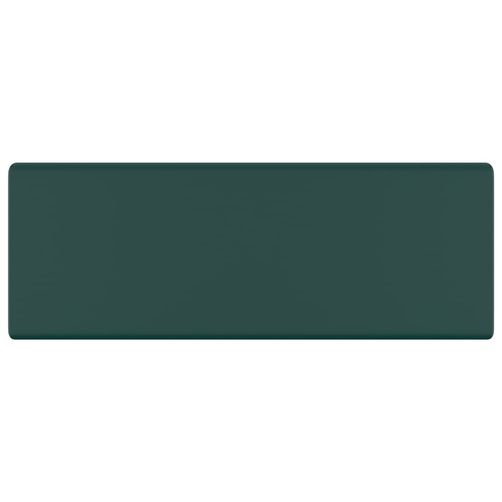 Chiuvetă lux preaplin verde închis mat 41x41 cm ceramică pătrat