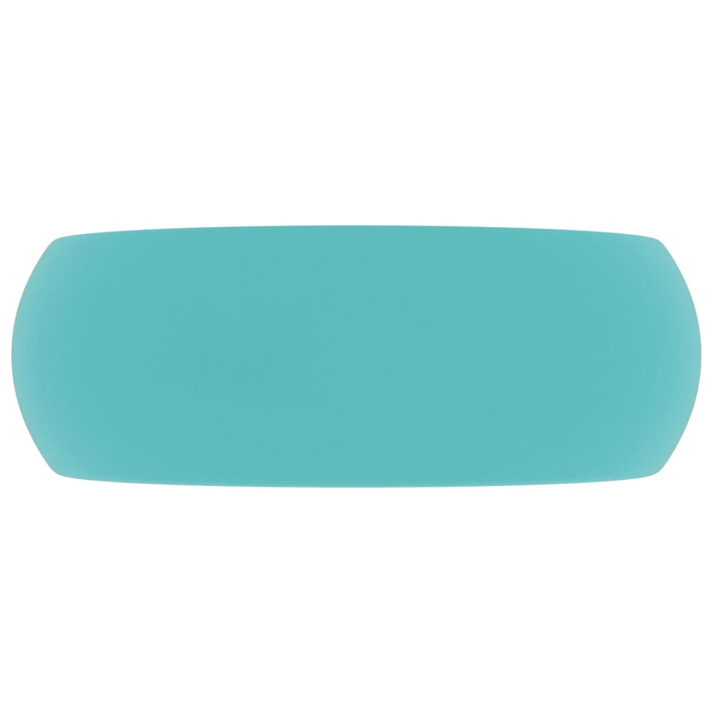 Chiuvetă baie lux verde deschis mat 40x15 cm ceramică rotund