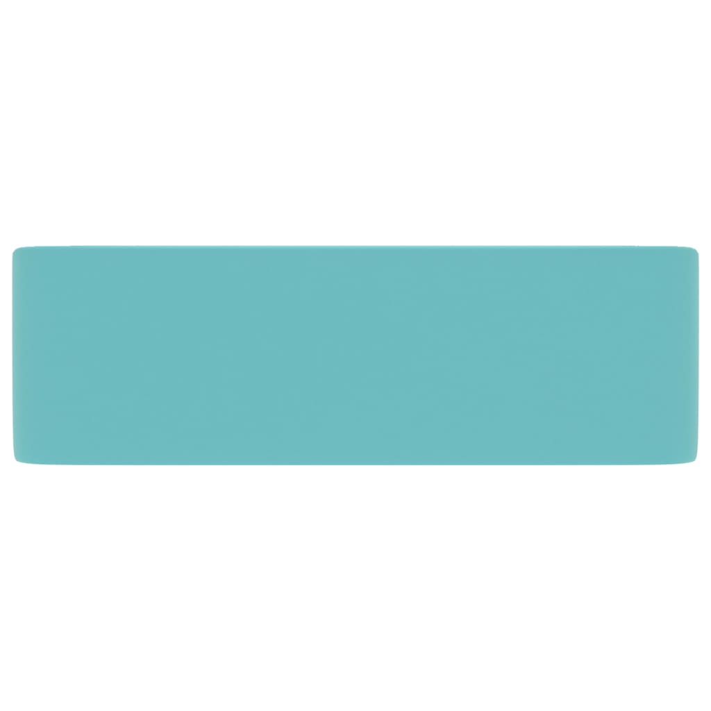 Chiuvetă de baie lux, verde deschis mat, 41x30x12 cm, ceramică