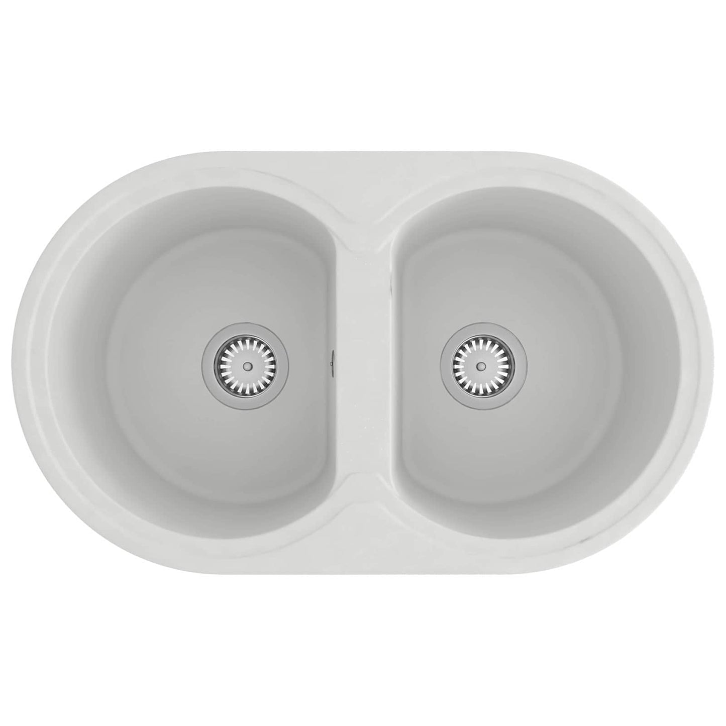 Chiuvetă de bucătărie Alb 78 x 47 x 20.5 cm Granit