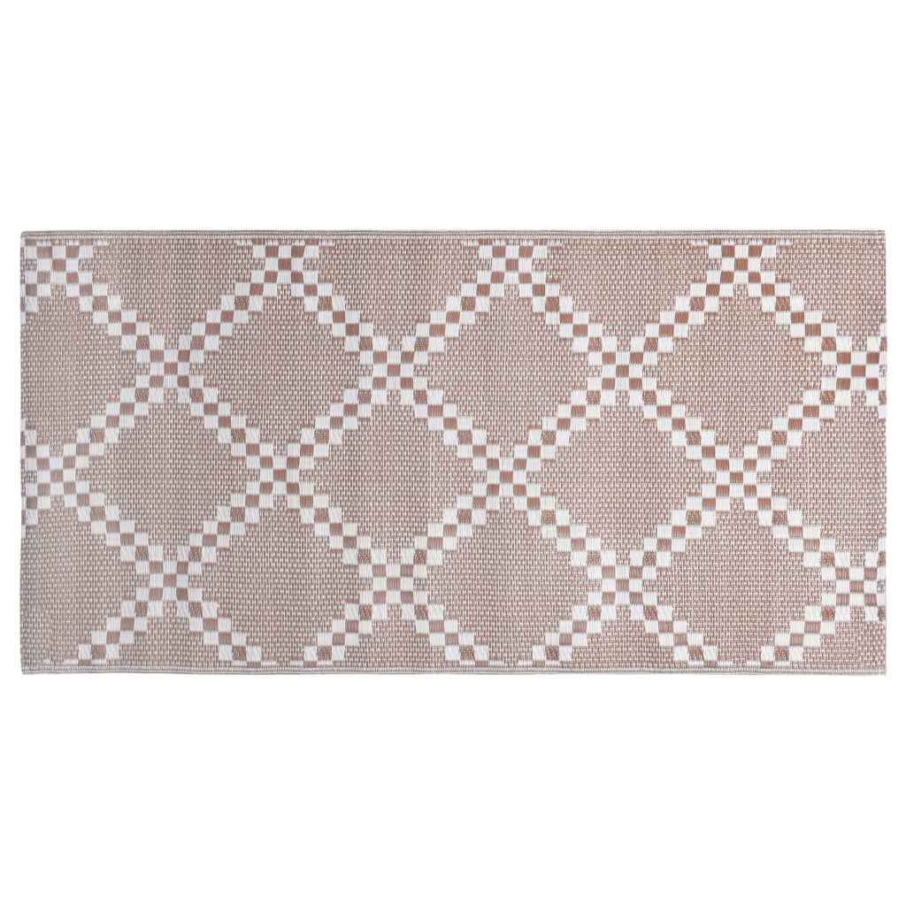 Covor de exterior, ARAKIL maro, 190x290 cm, PP