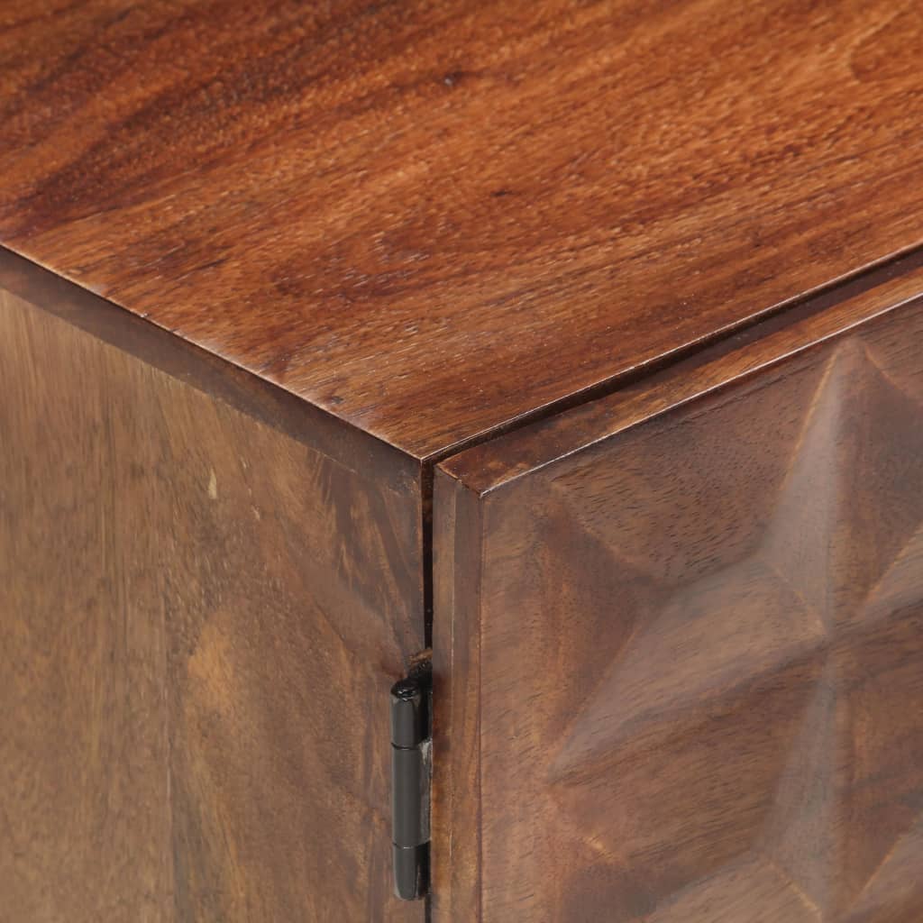 Comodă TV, 124 x 29 x 45 cm, lemn masiv de mango