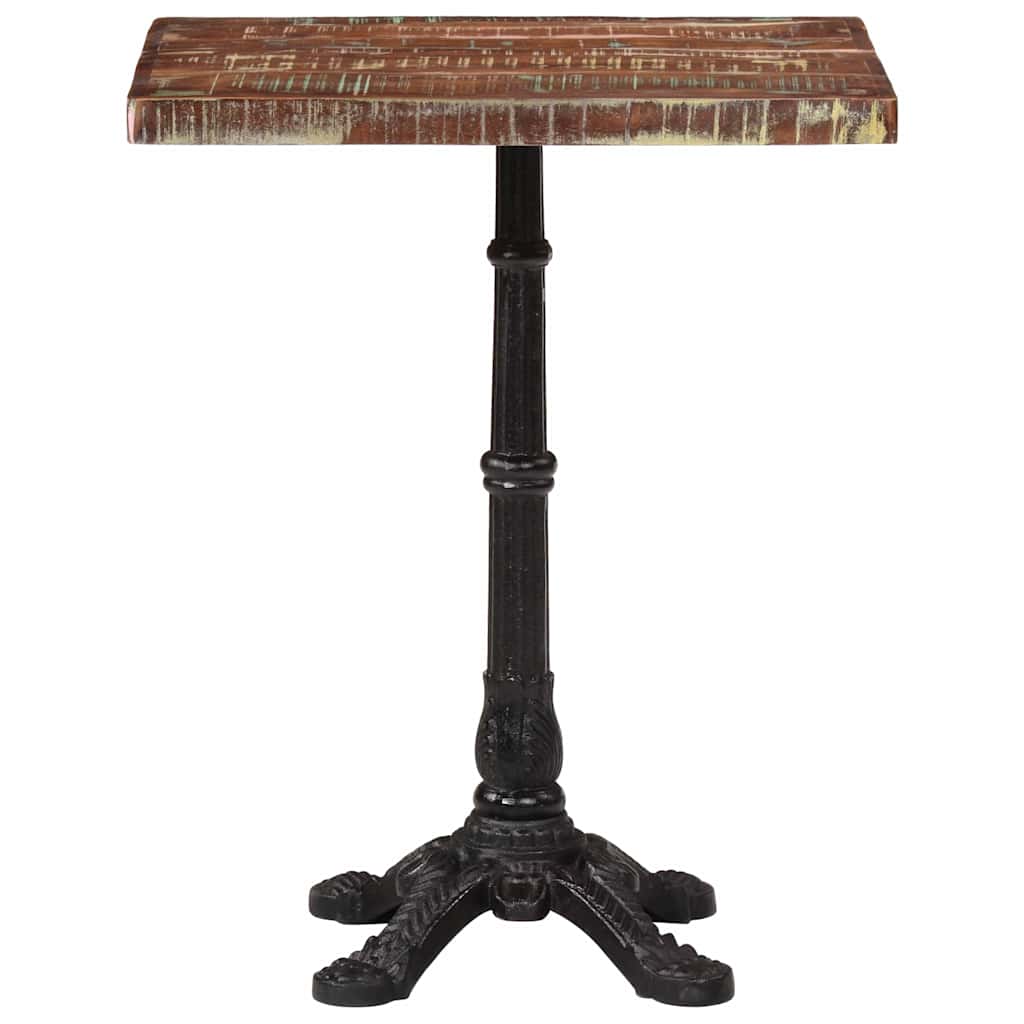 Masă de bistro, 60 x 60 x 76 cm, lemn masiv reciclat