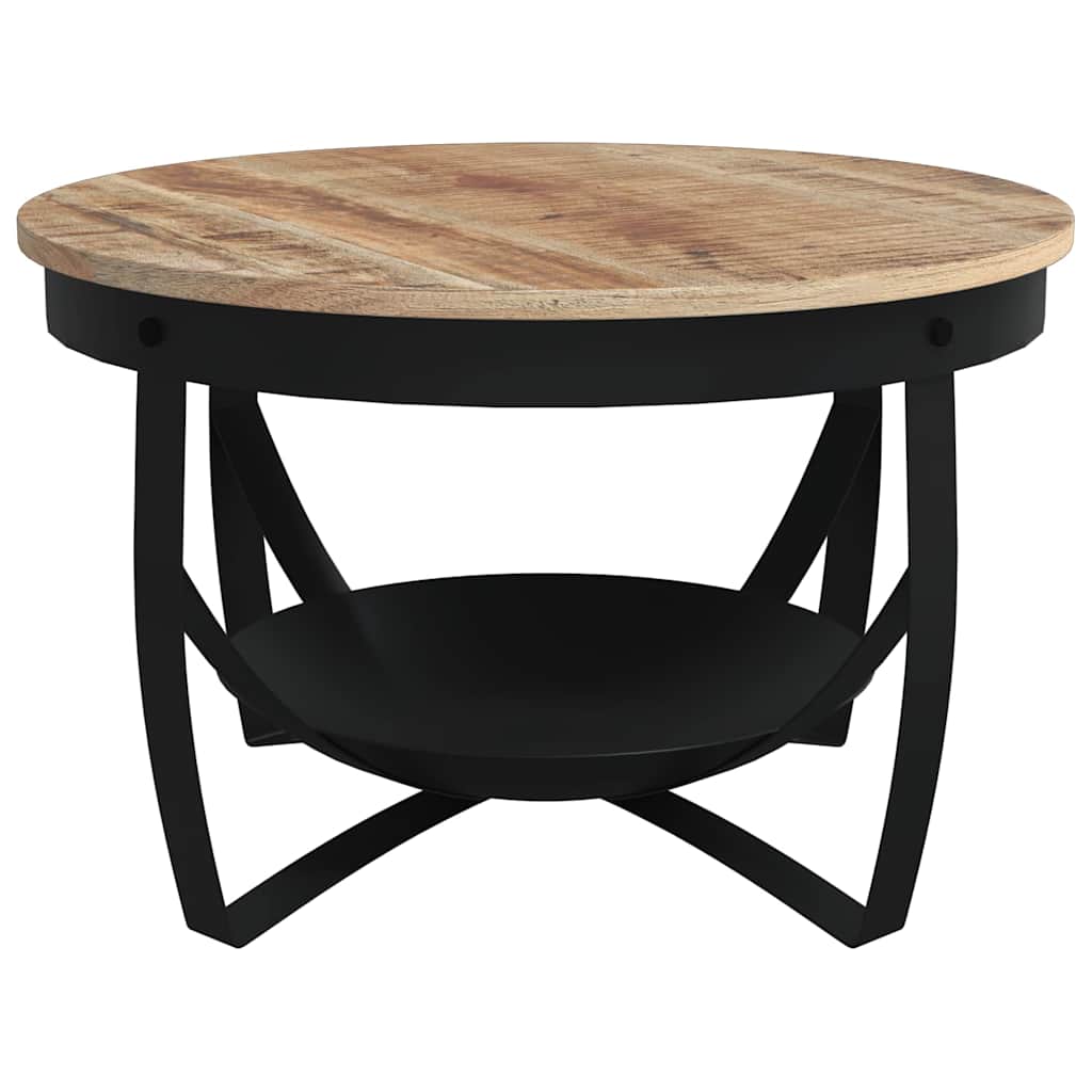 Măsuță de cafea, Ø68x43 cm, lemn de mango nefinisat